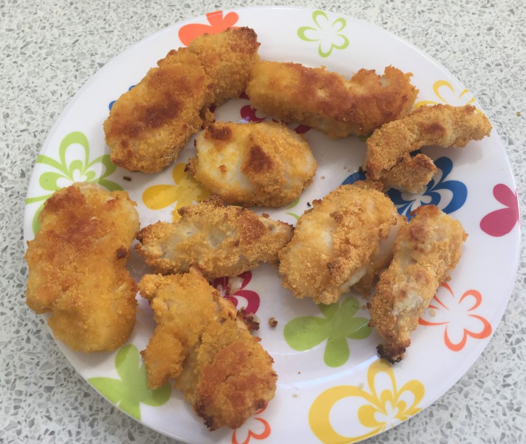home made fish fingers
